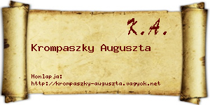 Krompaszky Auguszta névjegykártya